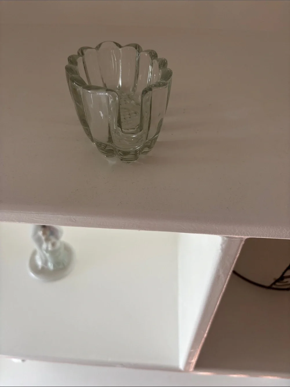 Princess House Clear Glass Scalloped Candy Dish